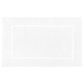 Sensoft - Grand tapis de bain zéro twist 1000 g/m²  blanc  60x100 cm