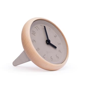 Orologi Da Tavolo/scrivania - Fr. Mauthe - Art Déco - Ottone Spazzolato Pelle Vetro 1940 1950