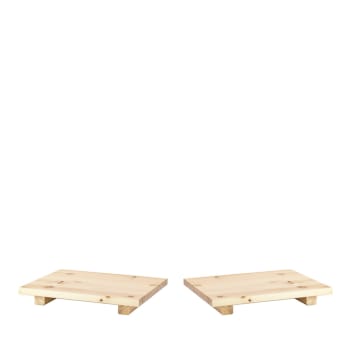 Dock - 2 tables de chevet en bois