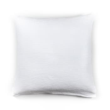 Gaze de coton - Taie d'oreiller en gaze de coton blanc 65X65 CM