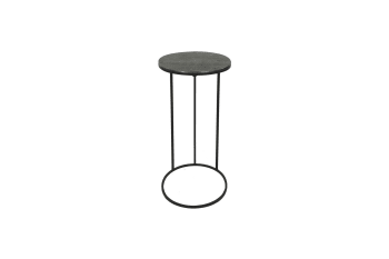 Paso - Table d'appoint en métal argent