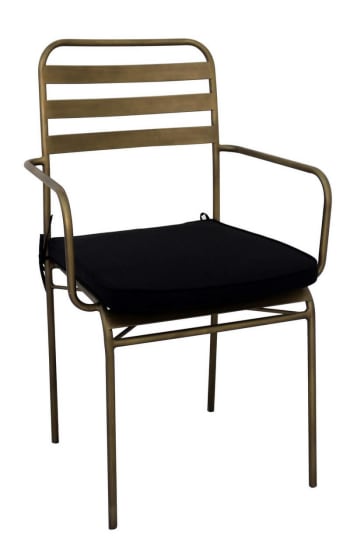 TERRAZZO - Chaise de repas bronze