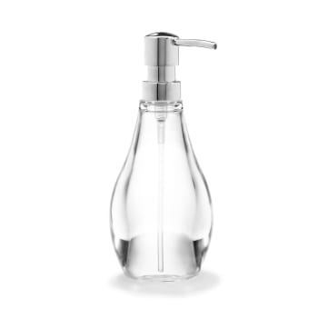 DROPLET - Pompe à savon Droplet, 296ml, en acrylique transparent