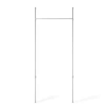 Tringle à Rideaux Télescopique Sans Perçage - 55 à 95 Cm, Forme En L, Pour Portes, Salle De Bain, Cuisine