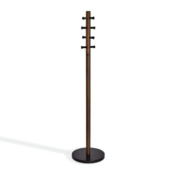 Pillar - Standgarderobe aus Walnussholz mit 8 Haken 165 cm