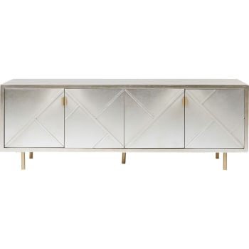 VENICE TRIANGLE - Sideboard in silber mit goldenen Stahlfüßen