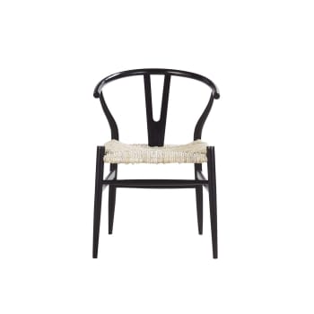 Camille - Stuhl aus Mindyholz mit geflochtener Sitzfläche