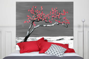 Renaissance rouge - Tête de lit tissu sans support en bois 160*140 cm