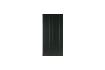 Connect - Armario con 2 puertas y 2 cajones en madera negra