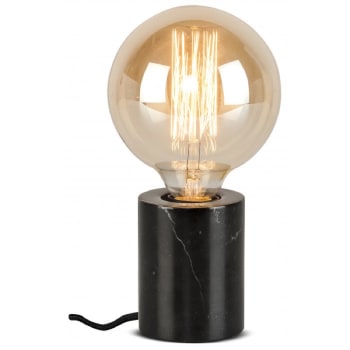 ATHENS - Lampe de table en marbre noir H10cm
