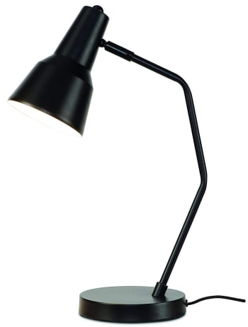 VALENCIA - Lampe de table en fer noir H44cm
