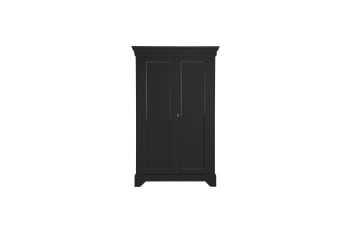 Isabel - Armario 2 puertas en madera negra isabel