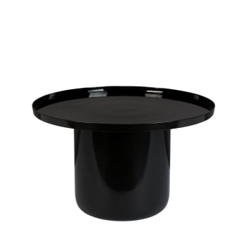 Shiny bomb - Table basse en métal D67cm noir