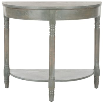 Ilda - Console en Bois d'orme gris