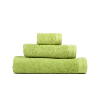 Set de tres toallas de baño (30x50+50x100+70x140) verde
