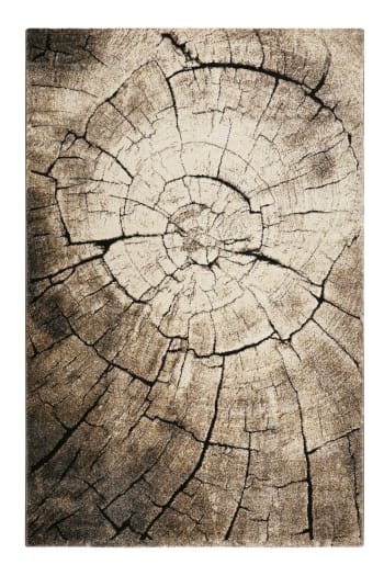 Wild oak - Tapis motif tronc d'arbre marron et noir pour chambre, salon  200x133