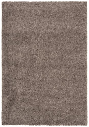 August shag - Tapis de salon interieur hirsute en taupe, 183 x 274 cm