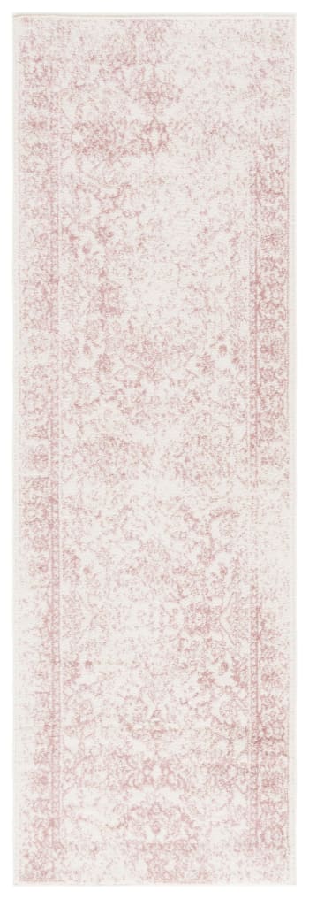 Adirondack - Tapis de salon interieur en ivoire & rose, 76 x 244 cm