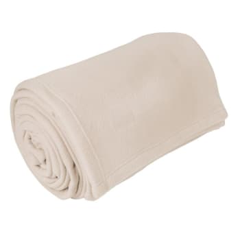 Teddy - Couverture polyester beige 240x300 cm