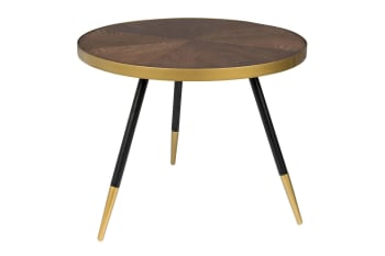 Denise - Tavolino in legno marrone