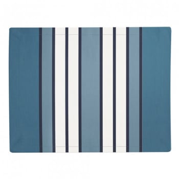 ESPELETTE - Set de table coton Bleu 41x52 cm