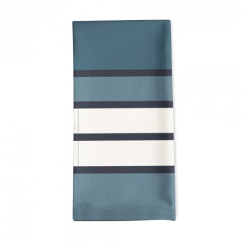 ESPELETTE - Serviette de table coton Bleu 50x50 cm