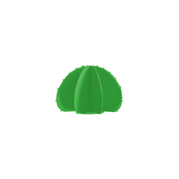 Cactus boule mini en aluminium vert D22cm