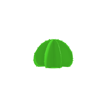 Cactus boule mini en aluminium vert clair D22cm