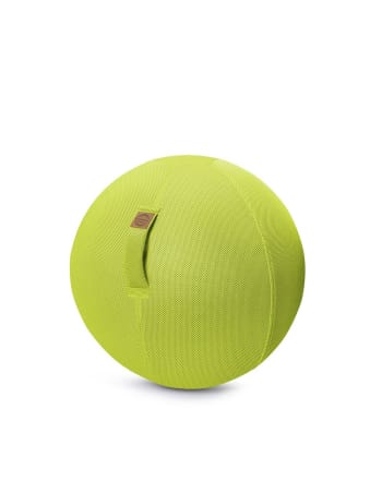 Jumbo celeste - Balle d'assise gonflable 65cm enveloppe tissu mesh vert anis