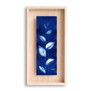 CARPË - Cadre en bois cyanotype orme 40x20cm
