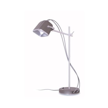 Lampe de bureau LED flexible POST blanche en métal et PVC - Keria et Laurie  Lumière