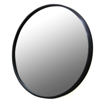 Soho - Miroir rond -L60,000 x l60,000 x h0,000 cm - Noir - Métal