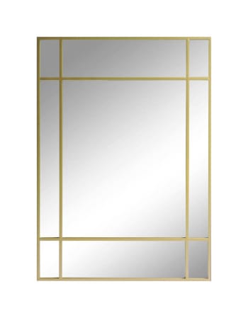 Wallis - Specchio di vetro in metallo da parete