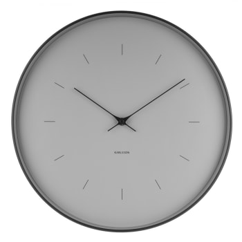 Orologio da parete in acciaio inox bianco 27.50cm x 27.50cm NORMANN