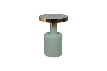 Glam - Table d'appoint en acier verte