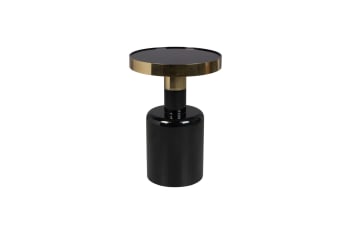 Glam - Table d'appoint en métal noir