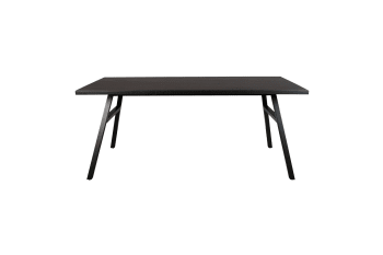 Seth - Tisch aus Holz 180x90 cm, schwarz