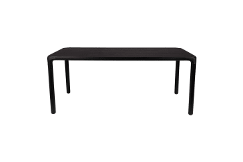 Storm - Table 180x90cm en bois noir