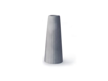 FACETTE - Vase soliflore en béton (grande taille) H16cm