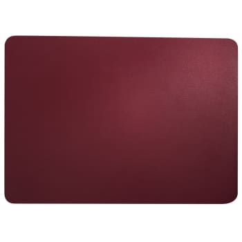 CUIR - Set de table aspect cuir rouge 46x33