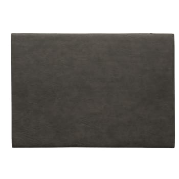 VEGAN - Set de table cuir vegan gris foncé 46x33