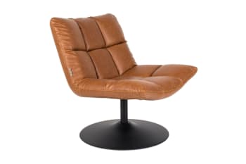Doulton - Lounge-Sessel aus Leder, braun
