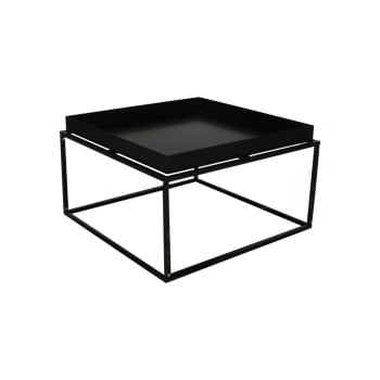 Sylvie - Table basse minimaliste en métal noir