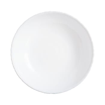AMMONITE - Assiette creuse blanche D21cm