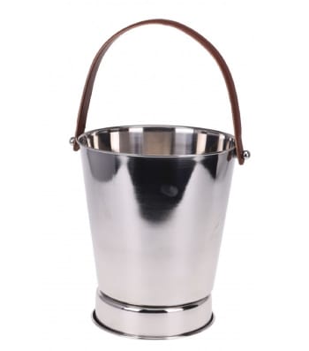 Seau Isotherme Martelé Seau à Champagne Bambelaa Inox - Double Paroi Isotherme Argenté 20cm Seau A Bouteille