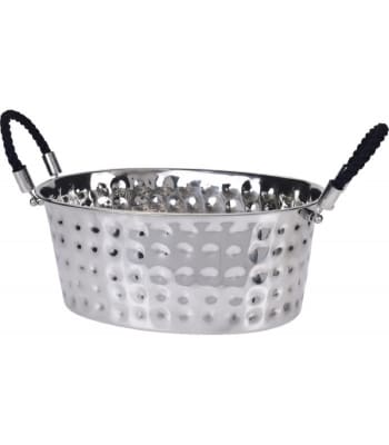 Rare grand SEAU A PAGO glace (Champagne) publicitaire diametre 40cm