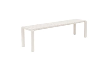 Vondel - Banc en aluminum blanc