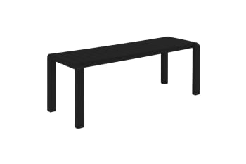 Vondel - Petit banc en aluminum noir