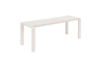 Vondel - Petit banc en aluminum blanc