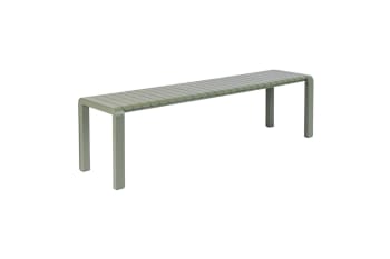 Vondel - Banc en aluminum vert